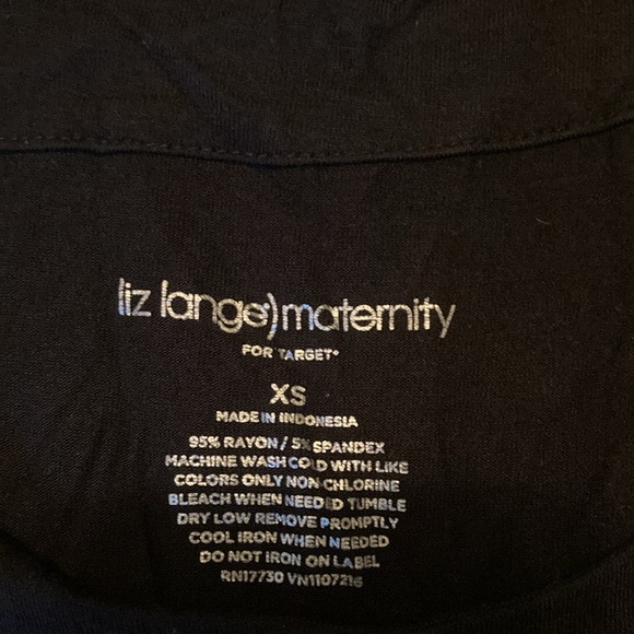 Liz Lange Maternity Black Tank Top - Picture 2 of 2